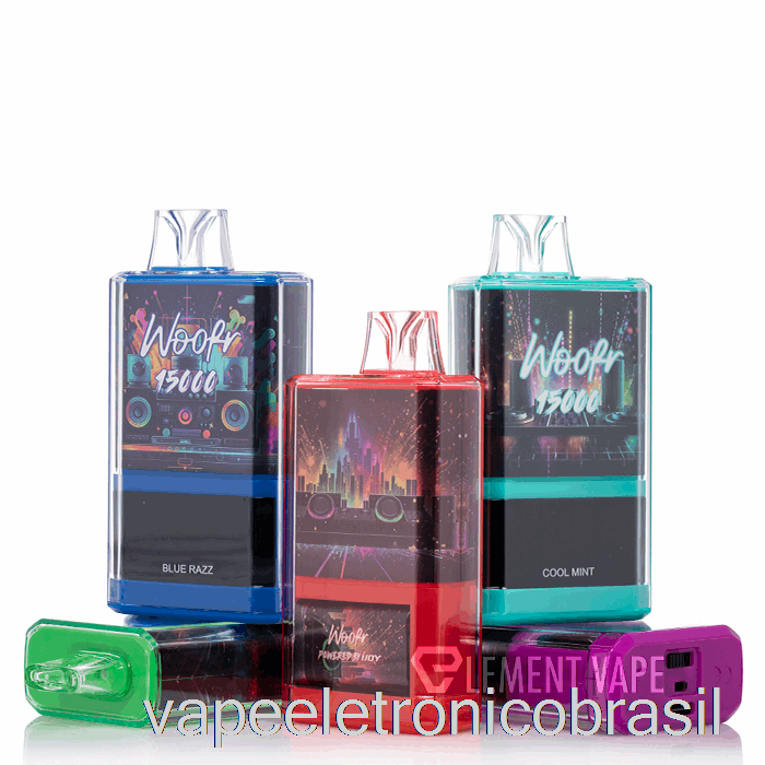 Vape Recarregável Woofr 15000 Descartável Triple Berry